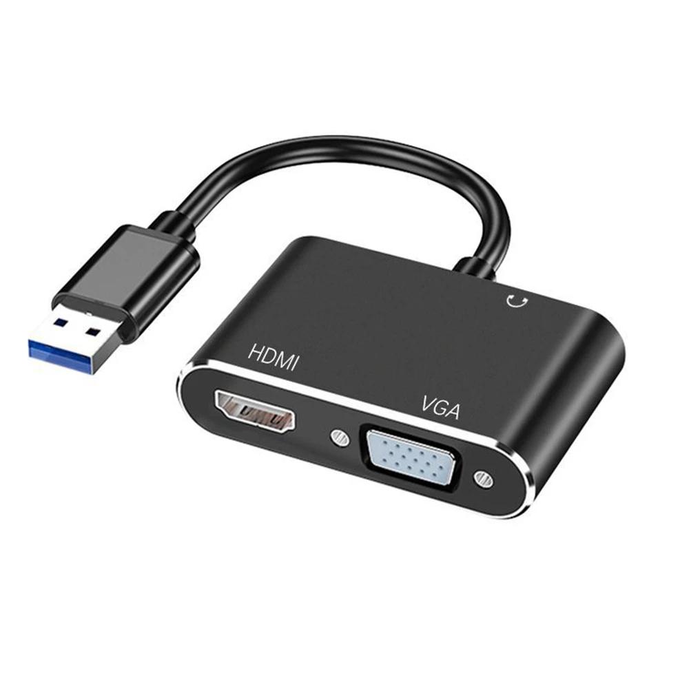   USB3.0 HDMI ȣȯ  VGA    ̺, ȭ Ȯ ũ HD VGA ̺, 1080P